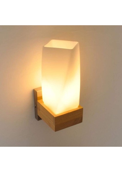 Aplike Duvar Içi Vintage Lampe Murale Endüstriyel Lampe De Mur Bois Art Déco E27 Base Pour Bar, Chambre À Coucher, Mutfak, Restoran, Kafe, Couloir (G) (Yurt Dışından)