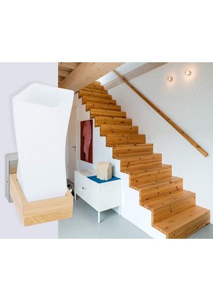 Aplike Duvar Içi Vintage Lampe Murale Endüstriyel Lampe De Mur Bois Art Déco E27 Base Pour Bar, Chambre À Coucher, Mutfak, Restoran, Kafe, Couloir (G) (Yurt Dışından) indirimleri