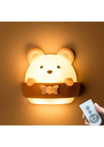 Çocuk Gece Lambası, Çocuk Başucu Lambası, Çocuk Gece Lambası, Uzaktan Kumandalı USB Şarj Edilebilir Taşınabilir Gece Lambası (Yurt Dışından)