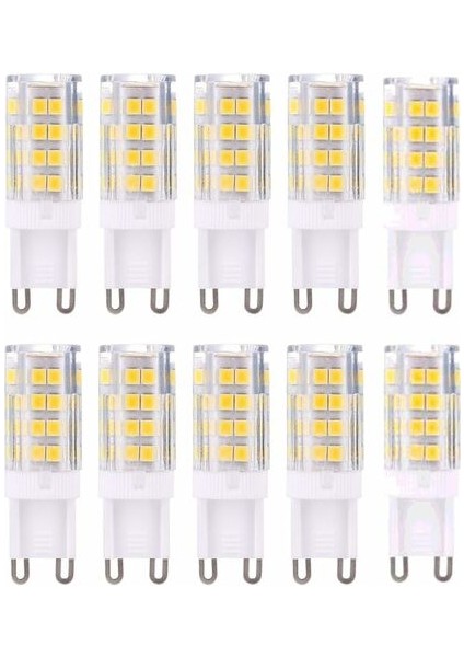 G9 LED Ampuller, Sıcak Beyaz 3000K 5W G9 LED Ampul, 40W 380 Lümen Halojen Ampullere Eşdeğerdir; Kısılamaz, 10'lu Set [enerji Sınıfı A+] |uhoh (Yurt Dışından)
