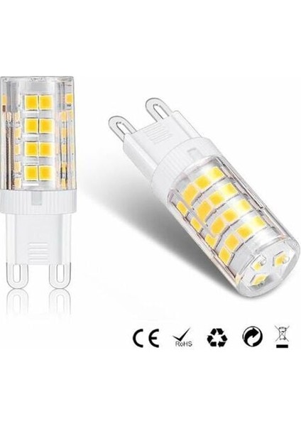 G9 LED Ampuller, Sıcak Beyaz 3000K 5W G9 LED Ampul, 40W 380 Lümen Halojen Ampullere Eşdeğerdir; Kısılamaz, 10'lu Set [enerji Sınıfı A+] |uhoh (Yurt Dışından) modelleri