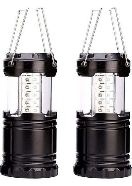 LED Kamp Feneri, 2'li LED Kamp Lambası Paketi, Yürüyüş, Kamp, Acil Durum, Balık Tutma, Gece Lambası Için Pille Çalışan Su Geçirmez Dış Mekan Işığı, Açması ve Kapatması Kolay (Yurt Dışından)