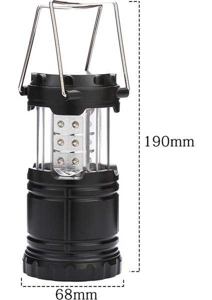 LED Kamp Feneri, 2'li LED Kamp Lambası Paketi, Yürüyüş, Kamp, Acil Durum, Balık Tutma, Gece Lambası Için Pille Çalışan Su Geçirmez Dış Mekan Işığı, Açması ve Kapatması Kolay (Yurt Dışından) fırsatları