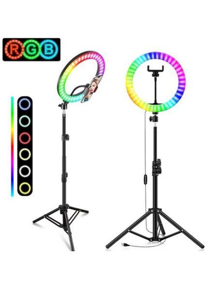 Halka Işık Bilgisayar Işığı, Geri Çekilebilir Tripodlu 8 Inç LED Selfie Halka Işık, 3 Renk ve 11 Parlaklık Seviyesi Kısılabilir Masa Halka Işığı (Yurt Dışından) fiyatları