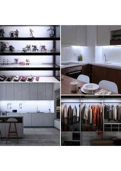 LED Dolap Altı Aydınlatma, 8 LED Dolap Altı Aydınlatma Kiti, 300MM, Anahtarlı, Toplam 510 Lümen (Beyaz) (Yurt Dışından) fiyatları