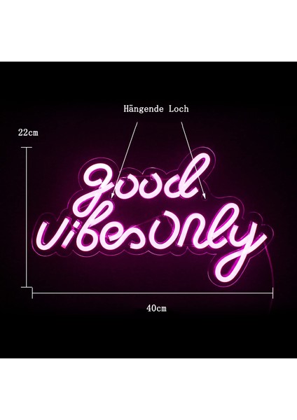 Iyi Vibes Sadece Işık Reklam Pembe LED Kelime Işık Burcu Neon Işık Akrilik Harfler Yatak Odası Duvar Bar Parti Dekor Işık Burcu Için LED Neon Burcu (Yurt Dışından) fiyatları