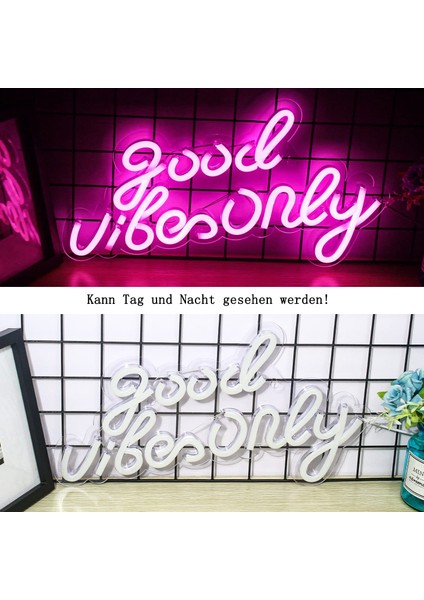Iyi Vibes Sadece Işık Reklam Pembe LED Kelime Işık Burcu Neon Işık Akrilik Harfler Yatak Odası Duvar Bar Parti Dekor Işık Burcu Için LED Neon Burcu (Yurt Dışından) modelleri