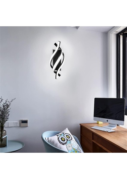 LED Duvar Lambası, Ark Tasarımlı Modern IP20 Duvar Lambası 16W, 3000K Soğuk Beyaz Işık, 1200 Lümen Siyah IP20, Yatak Odası ve Ofis Için Uygun (Yurt Dışından) fiyatları