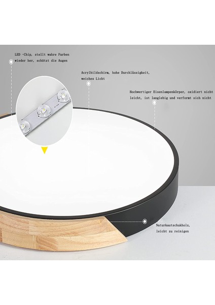 LED Tavan Lambası Ahşap, LED Tavan Lambası, Oturma Odası, Yatak Odası, Banyo, Balkon, Koridor, Bodrum Için LED Lambalar Tavan Işıkları (Yurt Dışından) modelleri