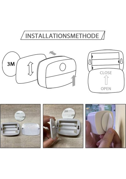 LED Gece Lambası, [2 Paket] Hareket Sensörlü Gece Lambası, Duvar Lambası, Hareket Sensörlü Dolap Işıkları, Merdivenler Için Güvenli Işıklar, Koridor, Banyo, Mutfak, Dolap (Yurt Dışından)