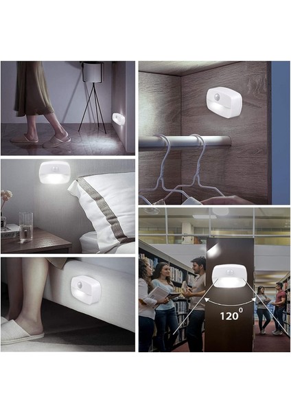 LED Gece Lambası, [2 Paket] Hareket Sensörlü Gece Lambası, Duvar Lambası, Hareket Sensörlü Dolap Işıkları, Merdivenler Için Güvenli Işıklar, Koridor, Banyo, Mutfak, Dolap (Yurt Dışından) indirimleri