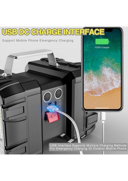 Letour Şarj Edilebilir LED El Feneri 10000MAH 1200LM Ultra Uzun Bekleme Yüksek Güçlü Su Geçirmez Kamp Feneri 7 Mod USB Güç Bankası Çıkışlı Süper Parlak LED Arama Lambası (Yurt Dışından) modelleri