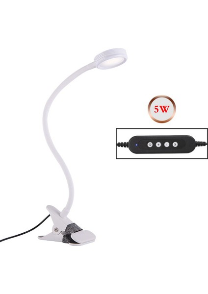 LED Masa Lambası Kelepçesi Okuma Masası Yatağı, Adaptör Parlaklık Ayarı ile Ofis ve Ev Için Göz Bakımı 360° Esnek (Yurt Dışından)
