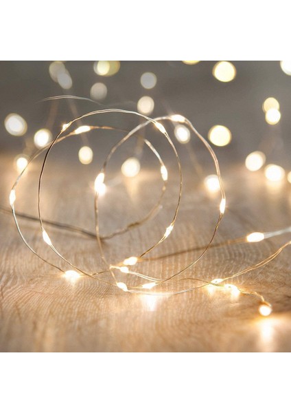 LED Peri Dizi Işıklar, 10FT / 3m 30LEDS Ateşböceği Dize Işıklar Bahçe Ev Partisi Düğün Festivali Süslemeleri Işçiliği Pille Çalışan Işıklar (Sıcak Beyaz) (Yurt Dışından)