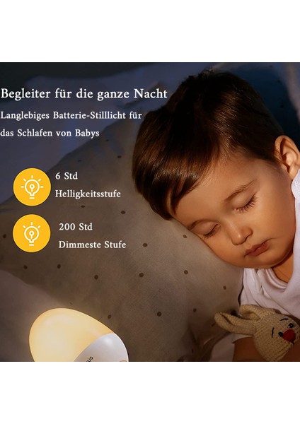 LED Çocuk Gece Lambası, Şarj Pedi ve USB Sekmeli Bebek Tıbbi Gece Lambası, 1 Saat Zamanlayıcı ve Dokunmatik Kontrollü Çocuk Odası Kısılabilir Gece Lambası (Yurt Dışından) indirimleri
