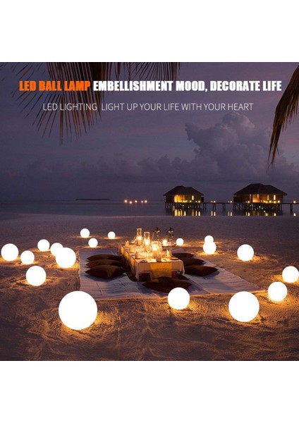 LED Bahçe Lambası Top Şekli Veranda Çim Için Su Geçirmez Işık Uzaktan Kumanda ile LED Dış Mekan Parlak Renkli Şarj Edilebilir (24 Tuşlu Şarj Edilebilir Versiyon) (Yurt Dışından) modelleri