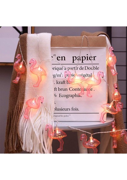 Pembe Flamingo Işıklar Dış Mekan LED Dize Işıklar 3m 20 Parça Set (Yurt Dışından) fiyatları