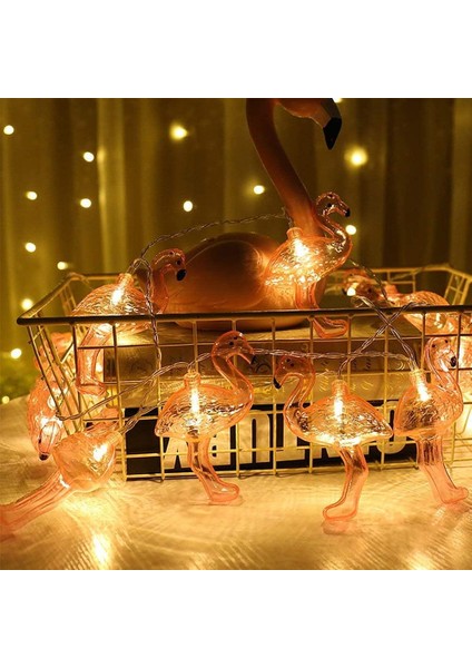 Pembe Flamingo Işıklar Dış Mekan LED Dize Işıklar 3m 20 Parça Set (Yurt Dışından) fırsatları