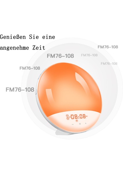 Hafif Çalar Saat Çift Çalar Saat Kolay Uyandırma 7 Renk ve Rgb Gün Işığı Çalar Saat Ruh Hali Işığı 20 Parlaklık Gece Lambası 8 Doğa Zil Sesleri (Yurt Dışından) fırsatları