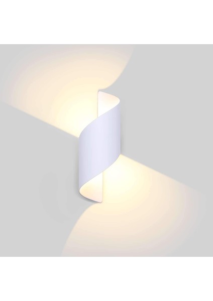 LED Dış Duvar Lambası Su Geçirmez IP66 Modern Alüminyum Dış Duvar Lambası Avlu Bahçe Teras Için Dış Işık Duvara Yakın Veranda Villa Koridoru Sıcak Beyaz (Beyaz) (Yurt Dışından) fiyatları