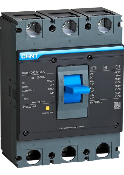 NXM-1000S/3300 3X1000A 50KA Sabit Kompakt Şalter 131377