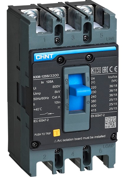 NXM-125S/3300 3X125A 25KA Sabit Kompakt Şalter 131363
