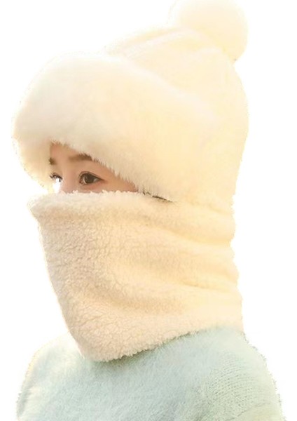 Kadın Tek Parça Eşarp Kulak Koruyucu Rüzgar Geçirmez Kuzey Şapkası (Yurt Dışından) fiyatları