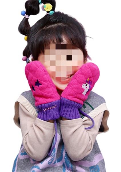 Çocuklar Için Sevimli Tek Boynuzlu At Sıcak Eldivenler (Yurt Dışından)