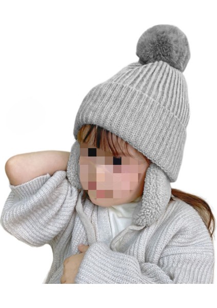 Çocuk Kulaklıkları Sıcak Artı Polar Örgü Şapka (Yurt Dışından) fiyatları