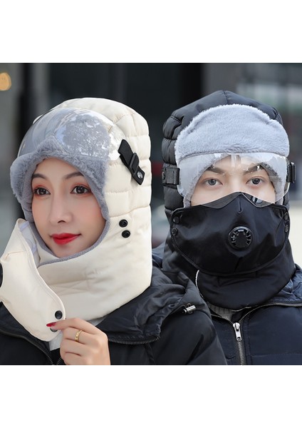 Unisex Eşarp Peluş Şapka Eldiven Gözlük (Yurt Dışından) modelleri