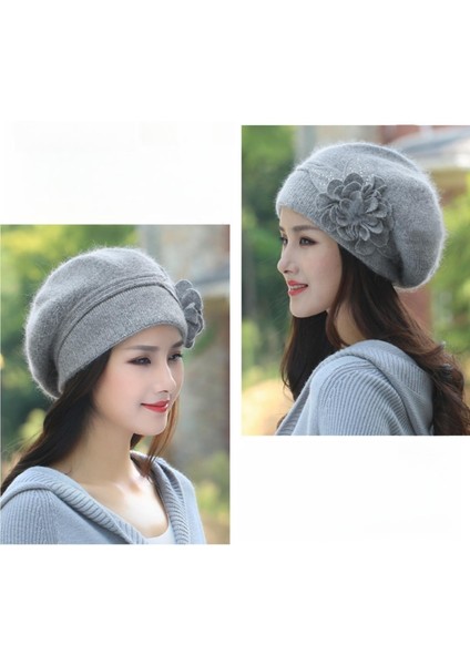 Kadın Bere Tavşan Kürk Örgü Bere Bere (Yurt Dışından)