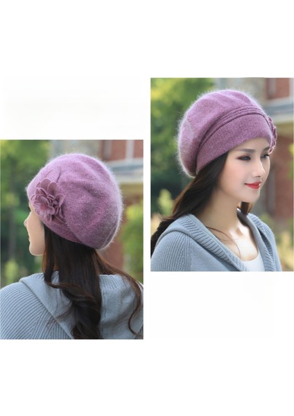 Kadın Bere Tavşan Kürk Örgü Bere Bere (Yurt Dışından) modelleri