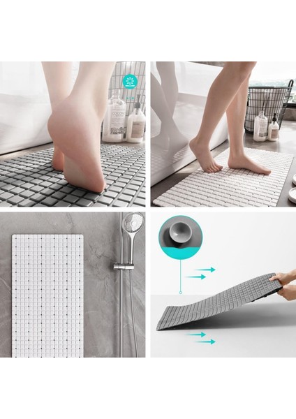 Ev Banyo Masajı Vantuzlu Paspas Banyo Kaymaz Ayak Paspası (Yurt Dışından)