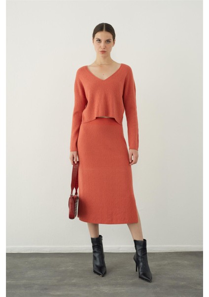 Pembe Oversize Yumuşak Dokulu Basic Triko Kazak fiyatları