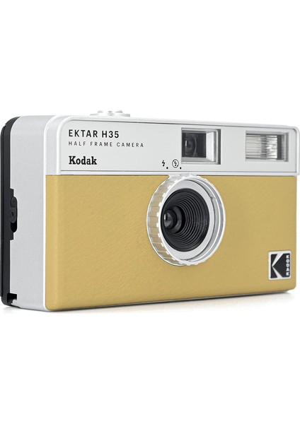 Kodak Ektar H35 Yarı Formatlı 35MM Film Kamera, Yeniden Kullanılabilir, Odaklamasız, Hafif, Kullanımı Kolay (Kum) (Film ve Aaa Pil Dahil Değildir)