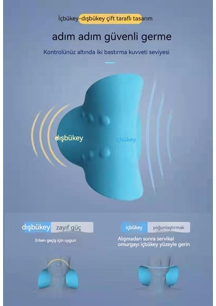 Kore C Tipi Servikal Omurga Masaj Yastığı Zengin Paket Servikal Omurga Düzeltici Çekiş Masaj Yastığı Uyku Omuz ve Boyun Masaj Yastığı (Yurt Dışından)