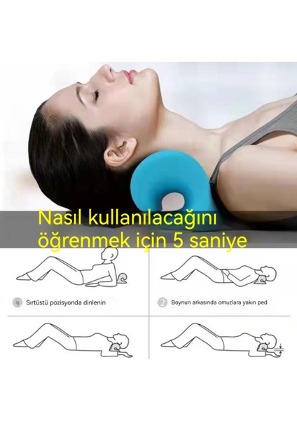 Kore C Tipi Servikal Omurga Masaj Yastığı Zengin Paket Servikal Omurga Düzeltici Çekiş Masaj Yastığı Uyku Omuz ve Boyun Masaj Yastığı (Yurt Dışından)