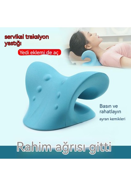 Kore C Tipi Servikal Omurga Masaj Yastığı Zengin Paket Servikal Omurga Düzeltici Çekiş Masaj Yastığı Uyku Omuz ve Boyun Masaj Yastığı (Yurt Dışından)