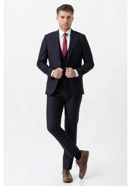 Piacenza TY2002 Slim Fit 6 Drop Düz Takım Elbise Laci