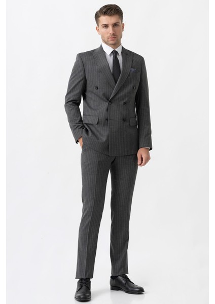 Ancona T2003 Slim Fit 6 Drop Likralı Kruvaze Takım Elbise fiyatları