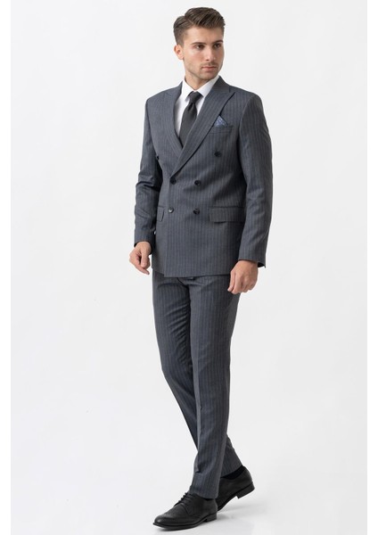 Arezzo T2004 Slim Fit 6 Drop Likralı Kruvaze Takım Elbise modelleri