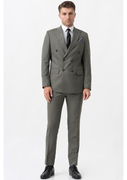 Andria T2005 Slim Fit 6 Drop Likralı Kruvaze Takım Elbise fiyatları