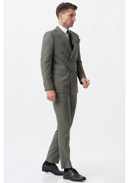 Andria T2005 Slim Fit 6 Drop Likralı Kruvaze Takım Elbise modelleri