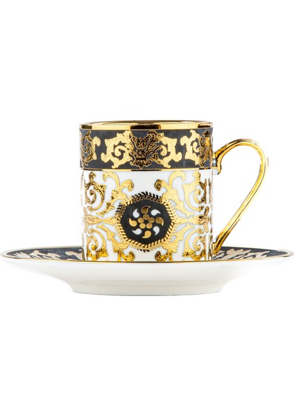 Boris 6'lı Porselen Silindir Kahve Fincan Takımı