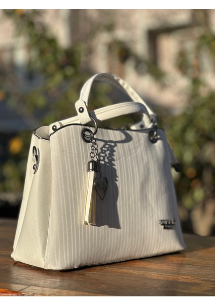 Ons Gurris Özel Tasarım Beyaz Bayan El,kol,omuz Çantası fırsatları