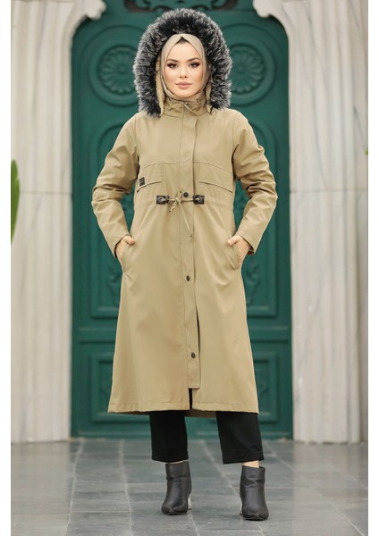 Kürklü Vizon Tesettür Parka 60652V indirimleri