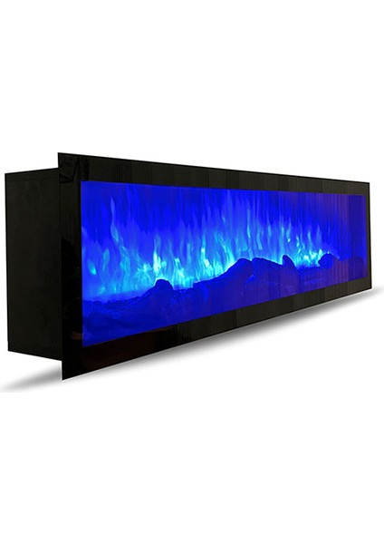 Elektrikli Dekoratif Şömine Bluetooth+Kumanda