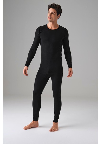 Erkek Termal Bisiklet Yaka Uzun Kol T Shirt 2962