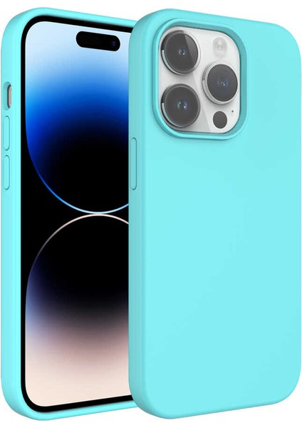 Apple iPhone 14 Pro Max Kılıf Sıvı Teknolojili Silinebilir Sert Kivi Kapak