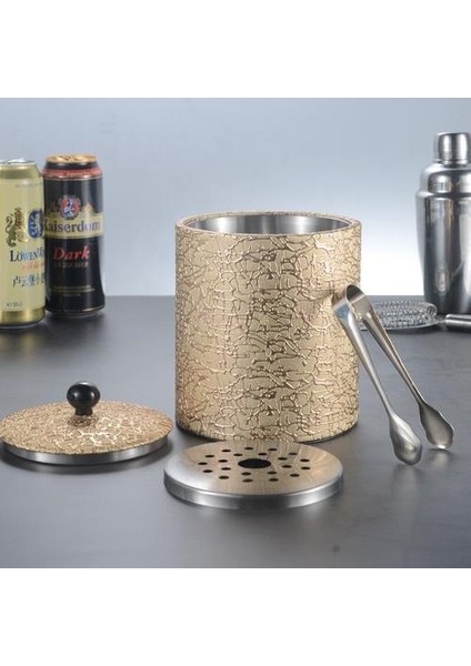 Paslanmaz Çelik Iç Tank Buz Kovası Golden ile Filtre Buz Bölmesi Ice Bar Buz Varil | Buz Kovaları ve Amp;maşa (Yurt Dışından)
